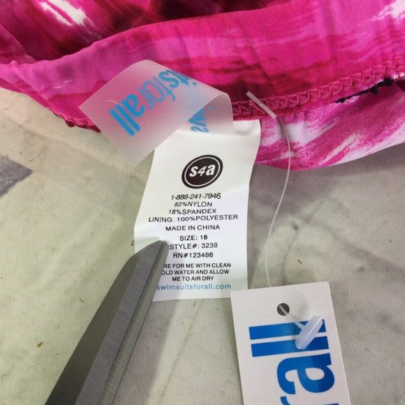 Swimsuits for All Pink Tie Dye Plus Swim Bottoms - Picture 4 of 7